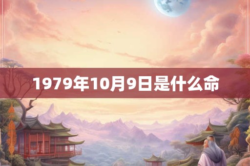 1979年10月9日是什么命