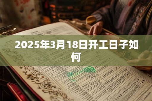 2025年3月18日开工日子如何