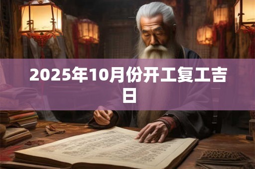 2025年10月份开工复工吉日
