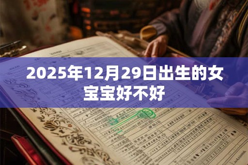 2025年12月29日出生的女宝宝好不好