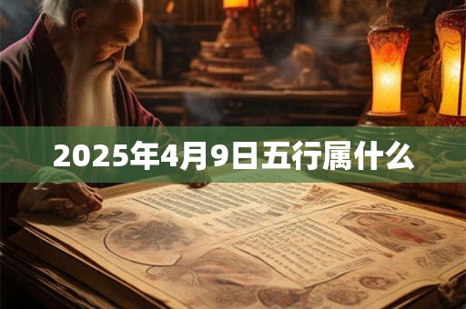 2025年4月9日五行属什么