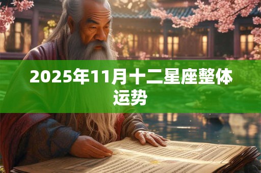 2025年11月十二星座整体运势