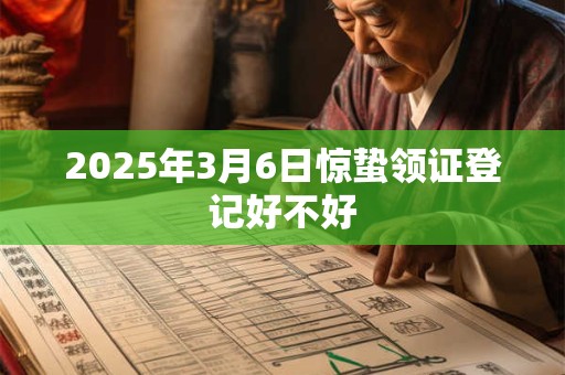 2025年3月6日惊蛰领证登记好不好