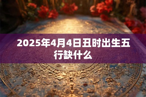 2025年4月4日丑时出生五行缺什么