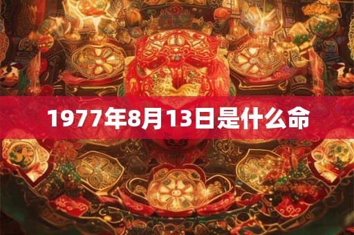 1977年8月13日是什么命