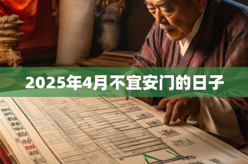 2025年4月不宜安门的日子