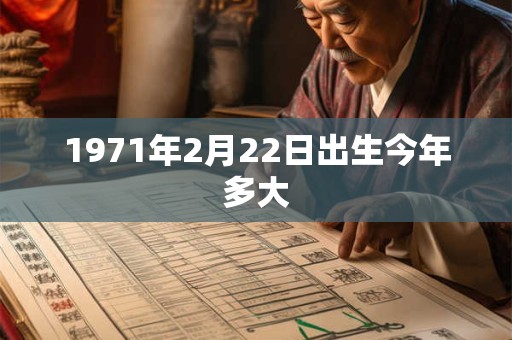 1971年2月22日出生今年多大