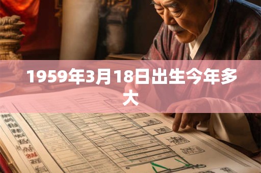 1959年3月18日出生今年多大