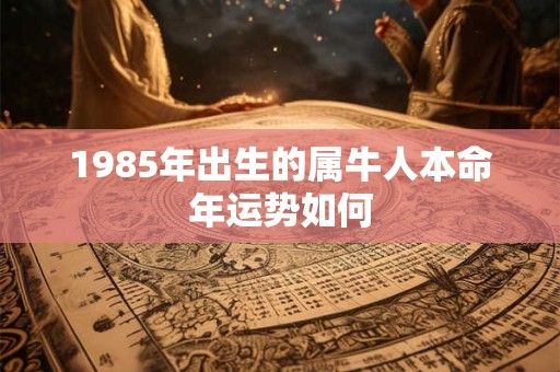 1985年出生的属牛人本命年运势如何
