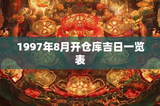 1997年8月开仓库吉日一览表