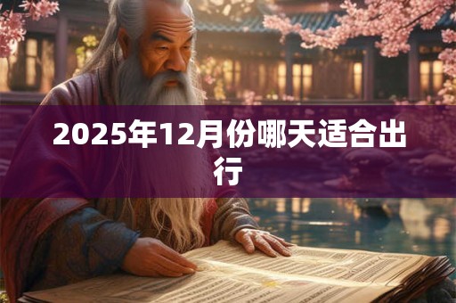 2025年12月份哪天适合出行