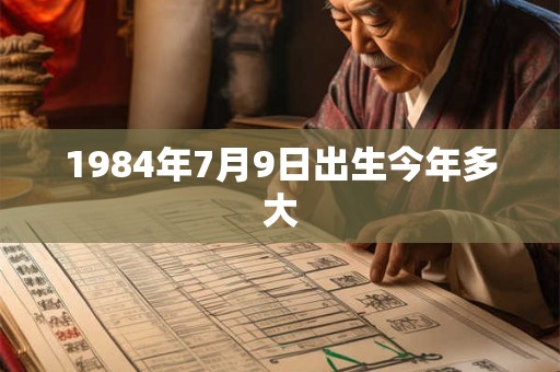 1984年7月9日出生今年多大 1984年7月9日出生今年多大