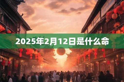 2025年2月12日是什么命