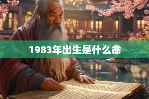 1983年出生是什么命