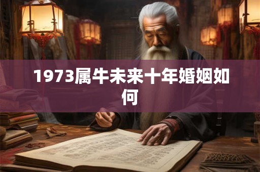 1973属牛未来十年婚姻如何