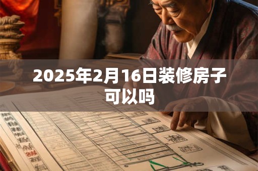 2025年2月16日装修房子可以吗