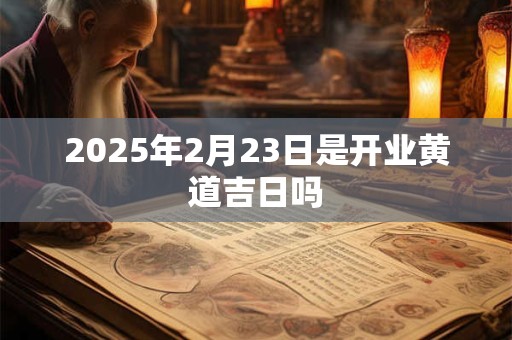 2026年2月23日是开业黄道吉日吗