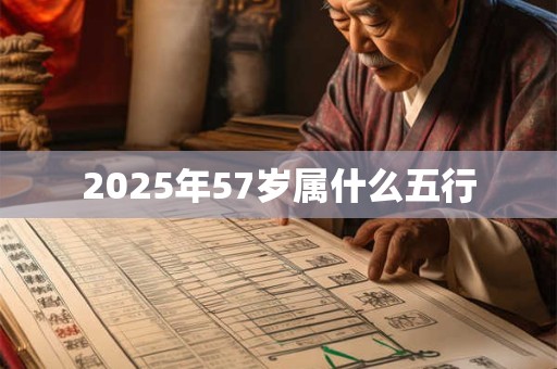 2025年57岁属什么五行