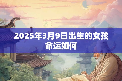 2025年3月9日出生的女孩命运如何