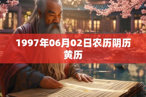 1997年06月02日农历阴历黄历
