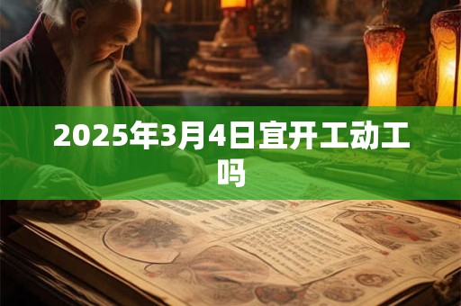 2025年3月4日宜开工动工吗