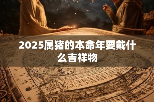 2025属猪的本命年要戴什么吉祥物