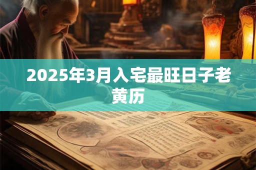 2025年3月入宅最旺日子老黄历