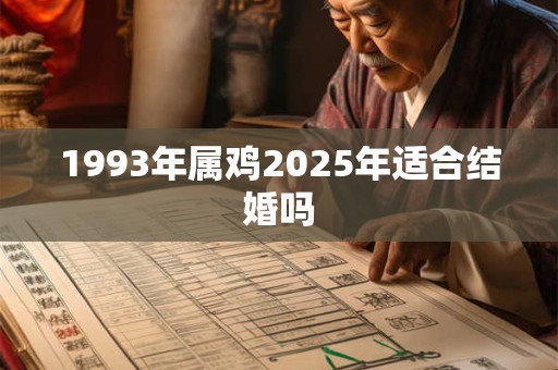 1993年属鸡2025年适合结婚吗