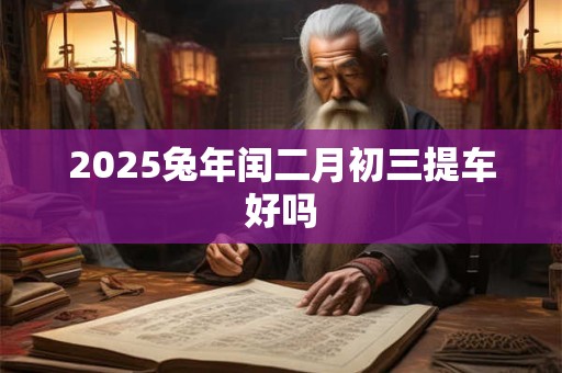2025兔年闰二月初三提车好吗