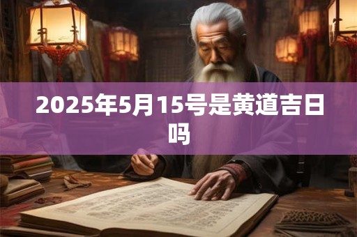 2025年5月15号是黄道吉日吗
