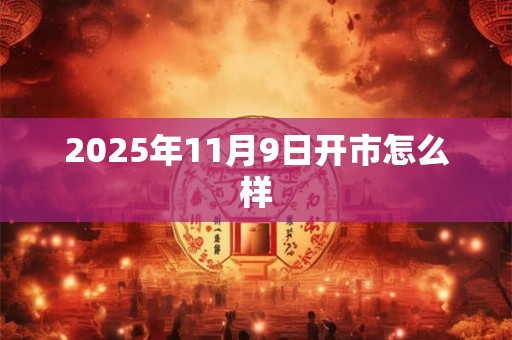 2025年11月9日开市怎么样