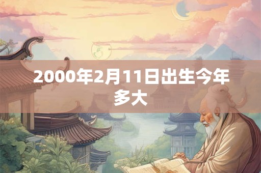 2000年2月11日出生今年多大 2000年2月11日出生今年多大