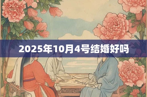 2025年10月4号结婚好吗