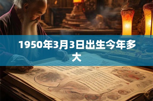 1950年3月3日出生今年多大 1950年3月3日出生今年多大
