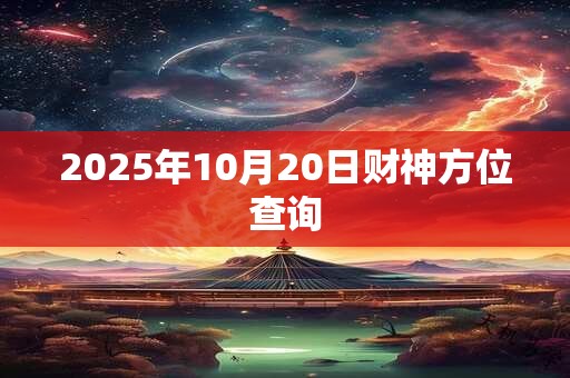 2025年10月20日财神方位查询