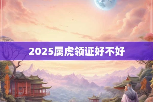 2025属虎领证好不好