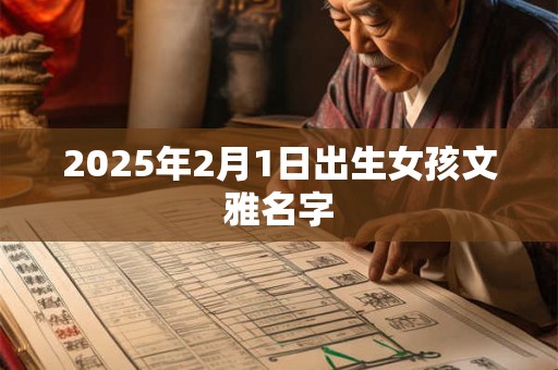 2025年2月1日出生女孩文雅名字