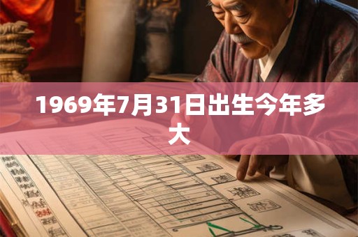1969年7月31日出生今年多大