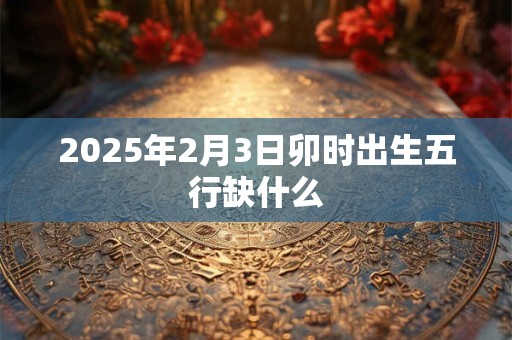 2025年2月3日卯时出生五行缺什么