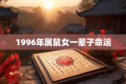 1996年属鼠女一辈子命运