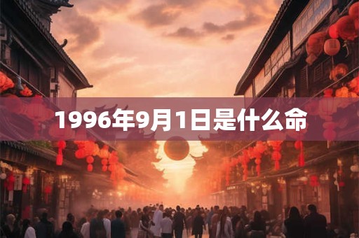 1996年9月1日是什么命