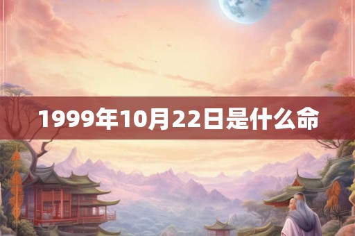 1999年10月22日是什么命