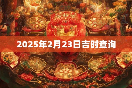 2025年2月23日吉时查询