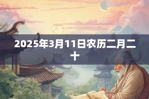 2025年3月11日农历二月二十