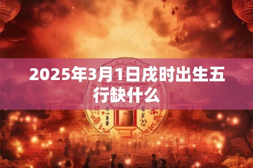 2025年3月1日戌时出生五行缺什么