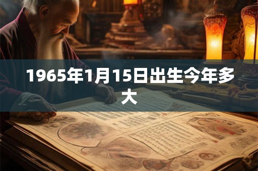 1965年1月15日出生今年多大
