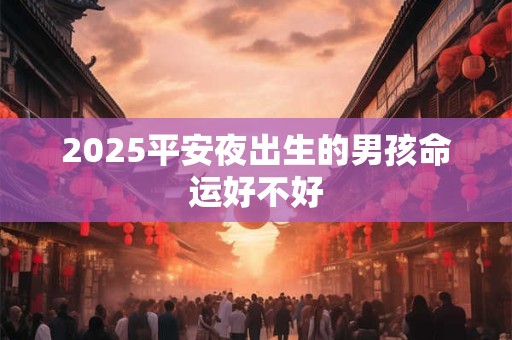2025平安夜出生的男孩命运好不好