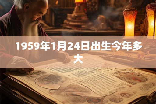 1959年1月24日出生今年多大