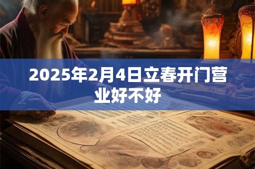 2025年2月4日立春开门营业好不好