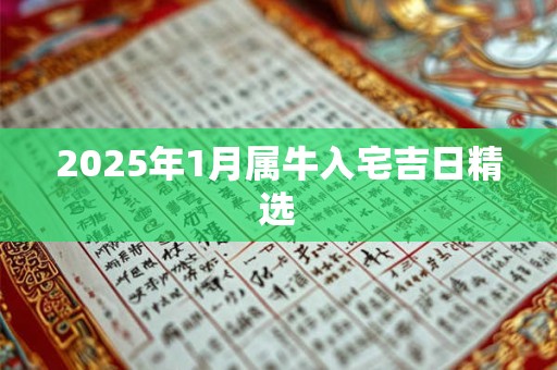 2025年1月属牛入宅吉日精选